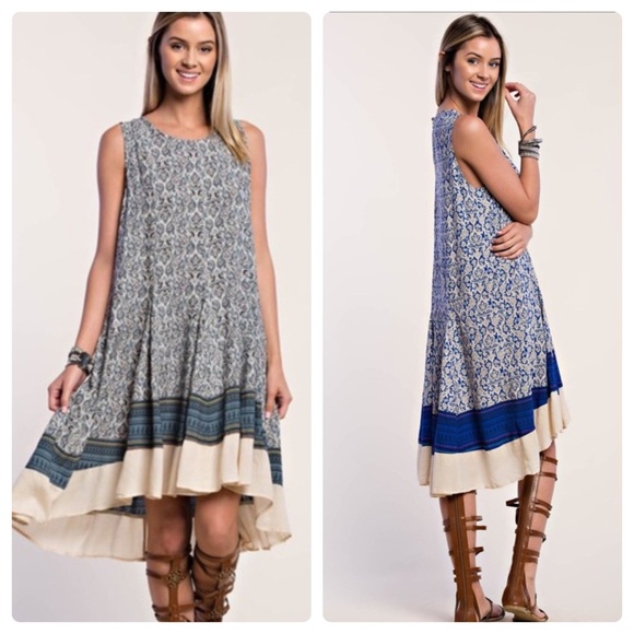 Dresses & Skirts - 1 left!! Sea Breeze Sleeveless Print Dress